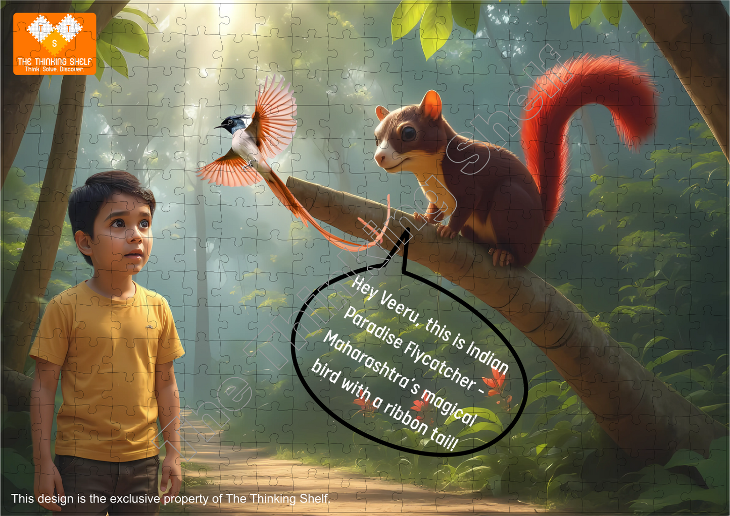 Veeru in the magical forest - Dudhraj (Indian Paradise Flycatcher)