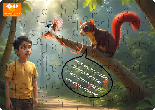 Veeru in the magical forest - Dudhraj (Indian Paradise Flycatcher)